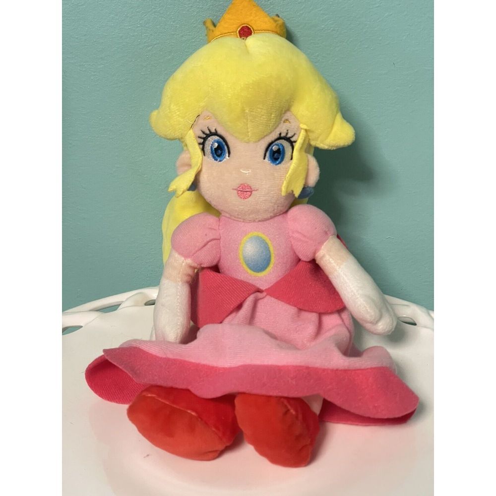 PRINCESS PEACH‎ 10" PLUSH Nintendo Super Mario Little Buddy